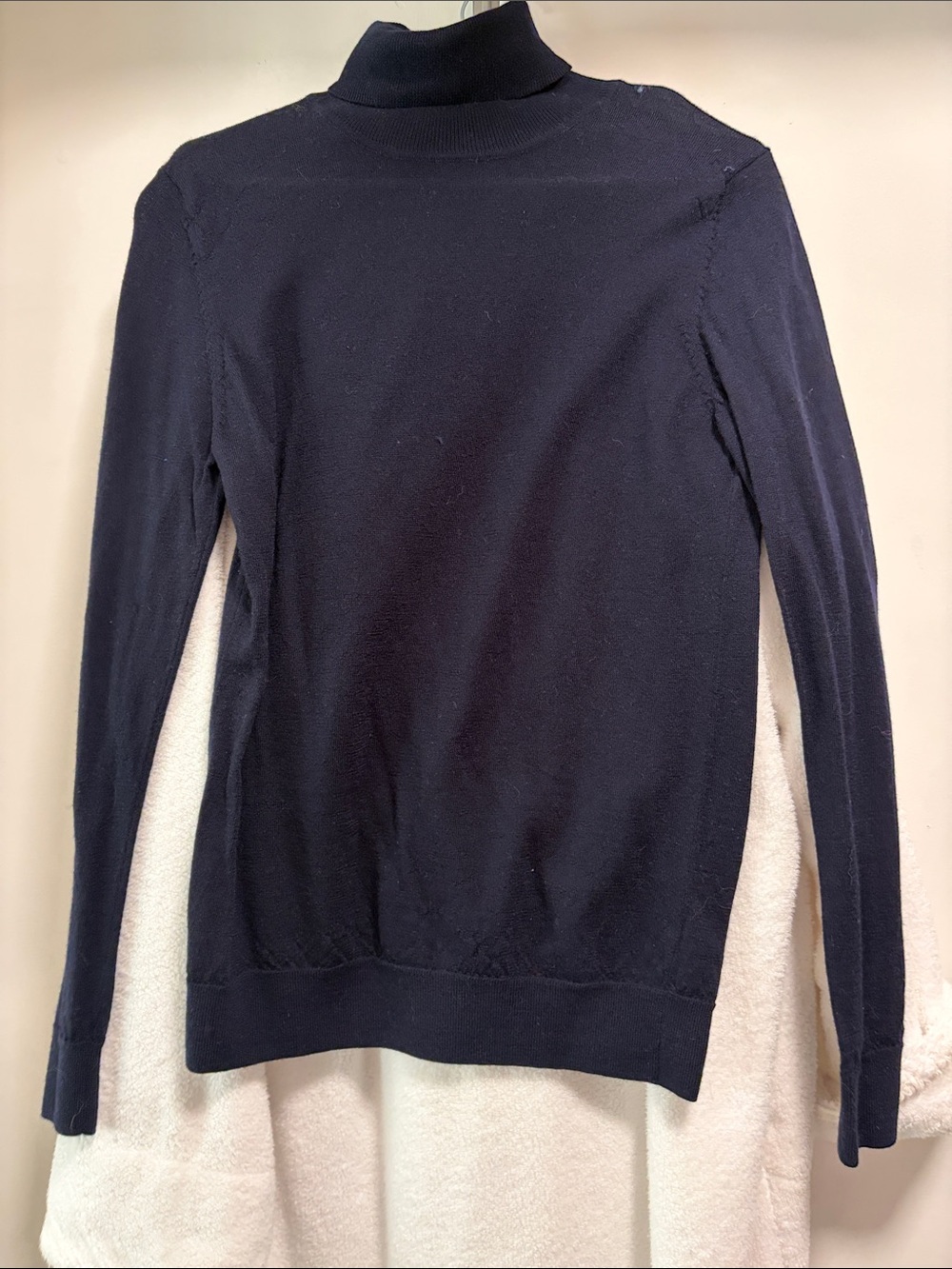 Muji Navy Turtleneck Sweater - Slim Fit